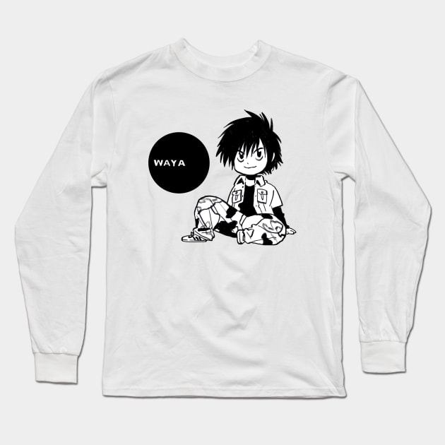 I draw chibi Yoshitaka Waya Long Sleeve T-Shirt by mudwizard